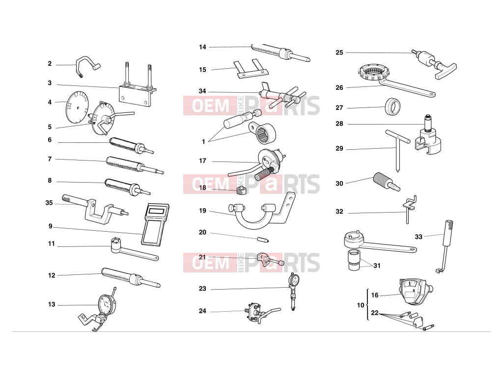 DUCATI 2005 Monster 1000 S WORKSHOP SPECIAL TOOLS