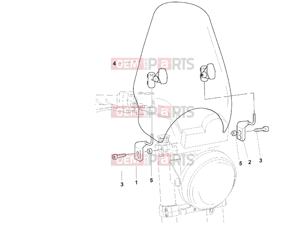 DUCATI 1999 Monster 600 City WINDSHIELD » PLASTICS