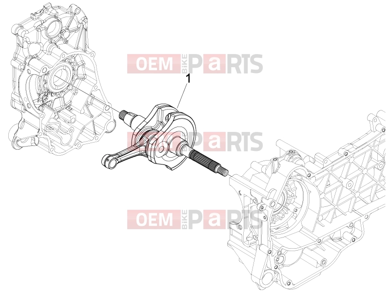 PIAGGIO Fly 150 (LBMM57) Engine » Crankshaft