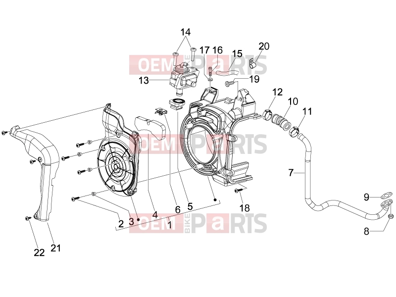 PIAGGIO Fly 150 (LBMM57) Engine » Secondary air box