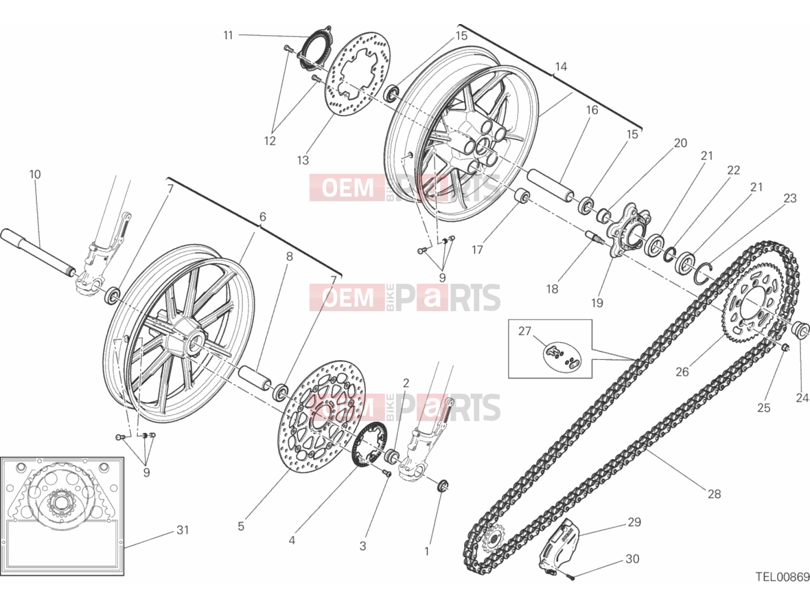 DUCATI 2016 Scrambler Icon FRONT AND REAR