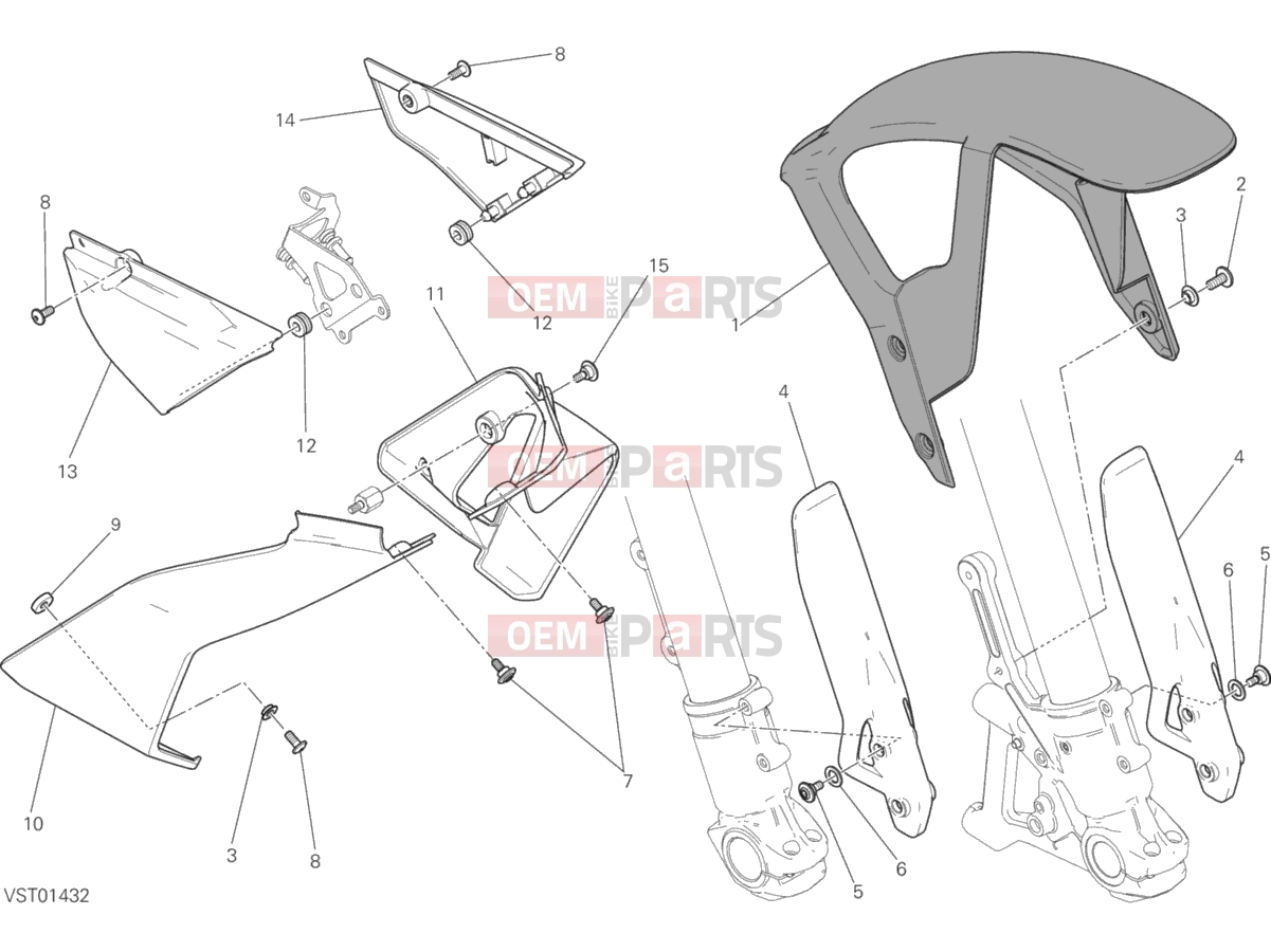 DUCATI 2016 Scrambler Icon HALF FAIRING