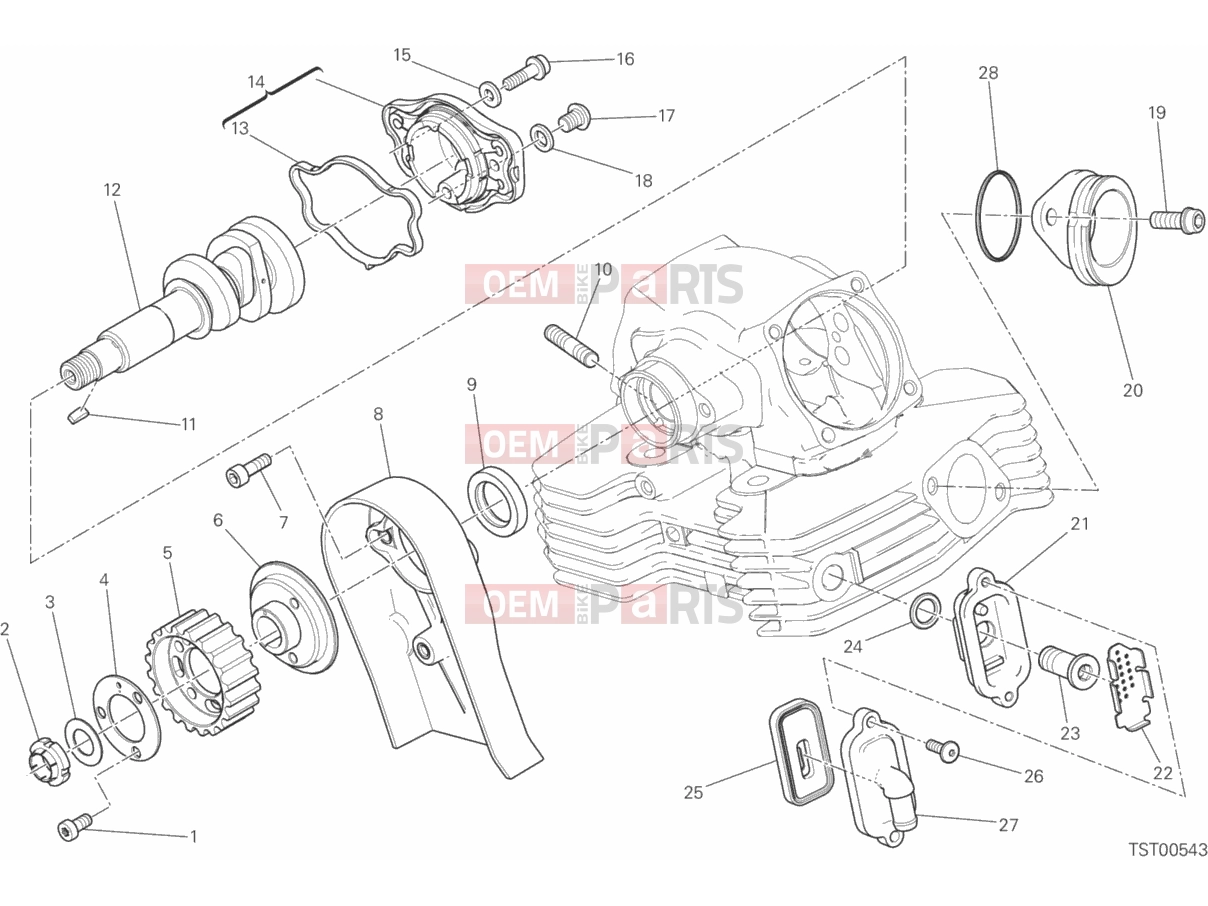DUCATI 2016 Scrambler Icon VERTICAL CYLINDER HEAD - TIMING