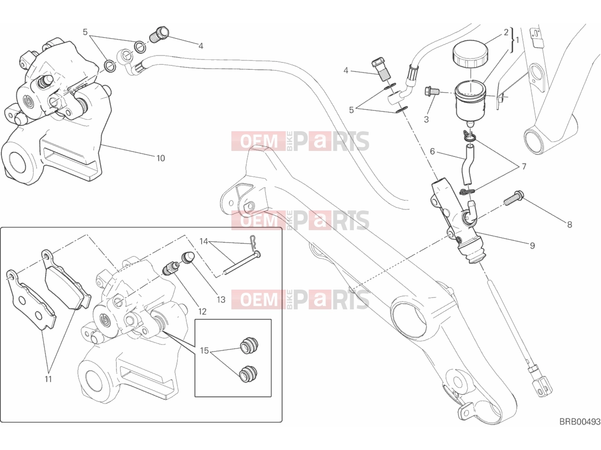DUCATI 2016 Scrambler Icon REAR BRAKE SYSTEM