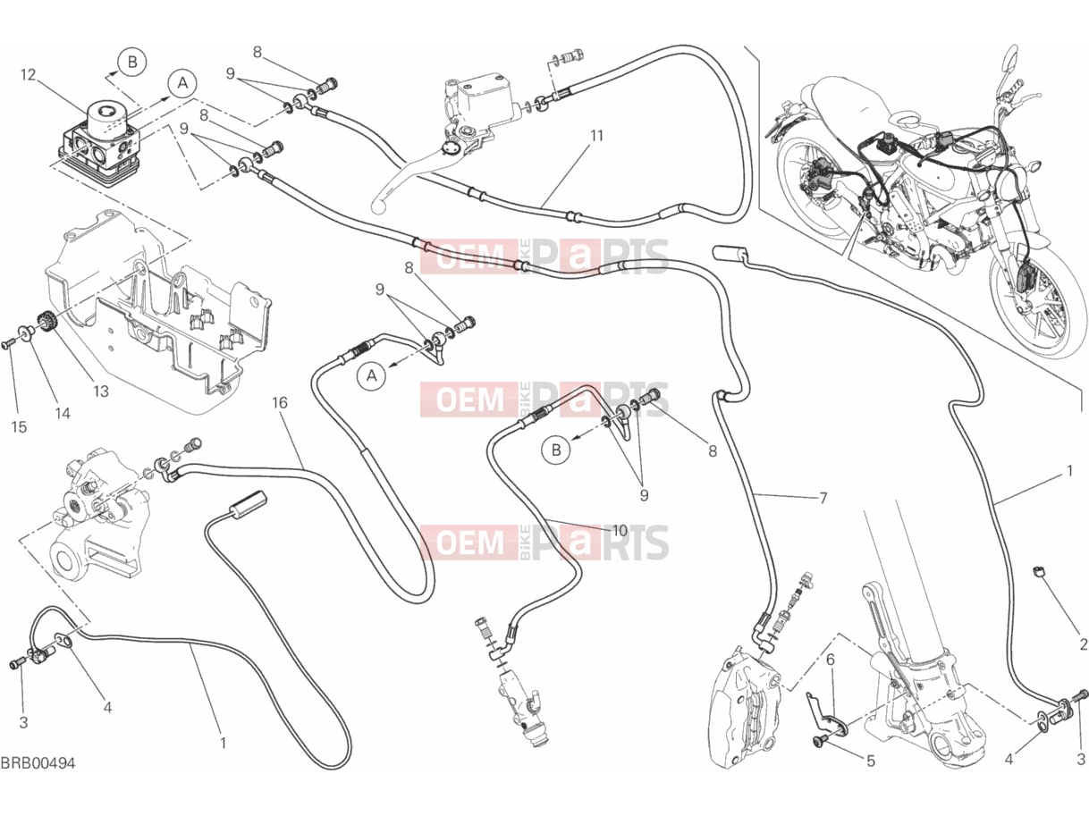 DUCATI 2016 Scrambler Icon ANTILOCK BRAKING SYSTEM (ABS)