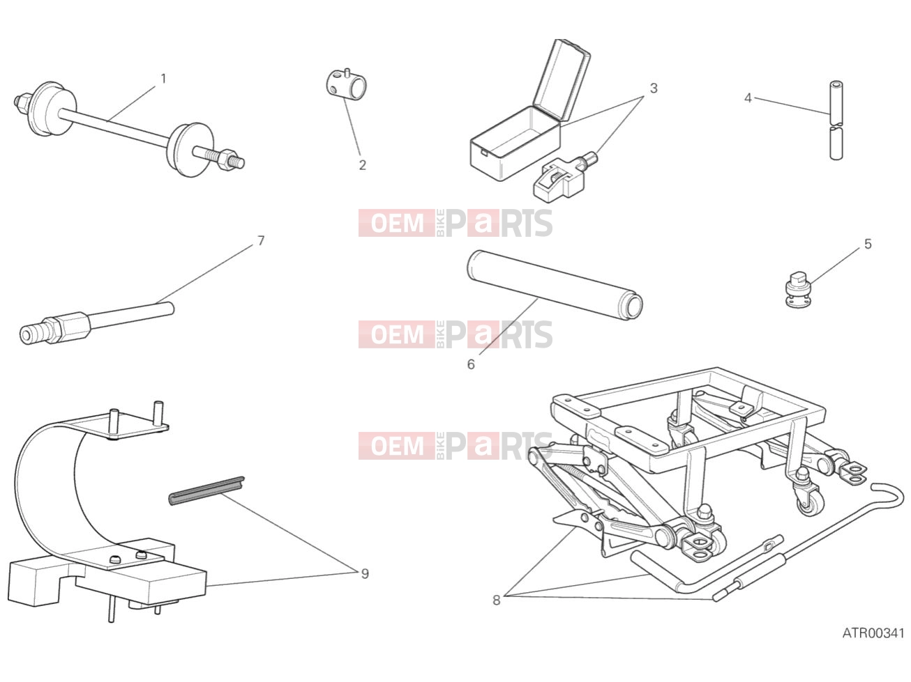 DUCATI 2019 Scrambler 1100 Sport WORKSHOP SERVICE TOOLS (FRAME)