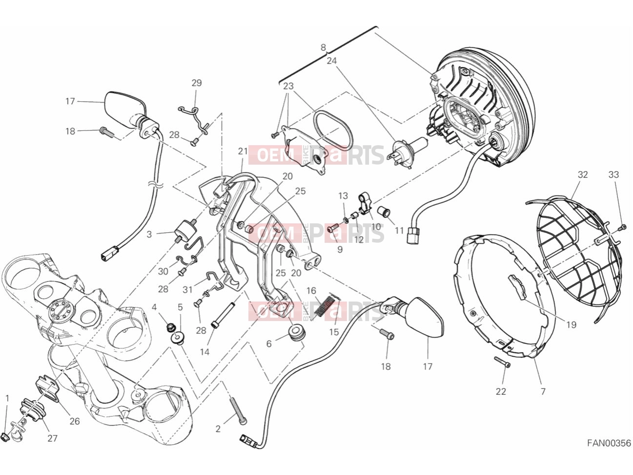 DUCATI 2020 Scrambler Desert Sled HEADLIGHT
