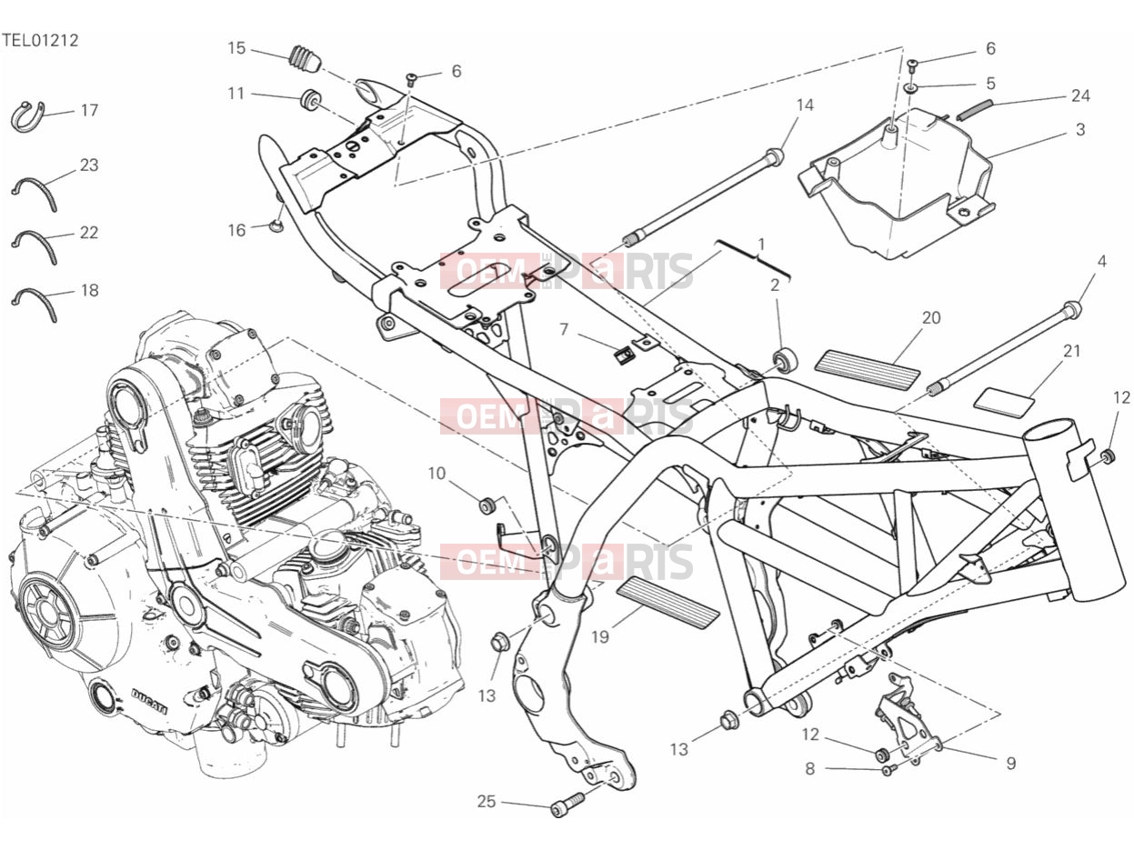 DUCATI 2020 Scrambler Desert Sled FRAME