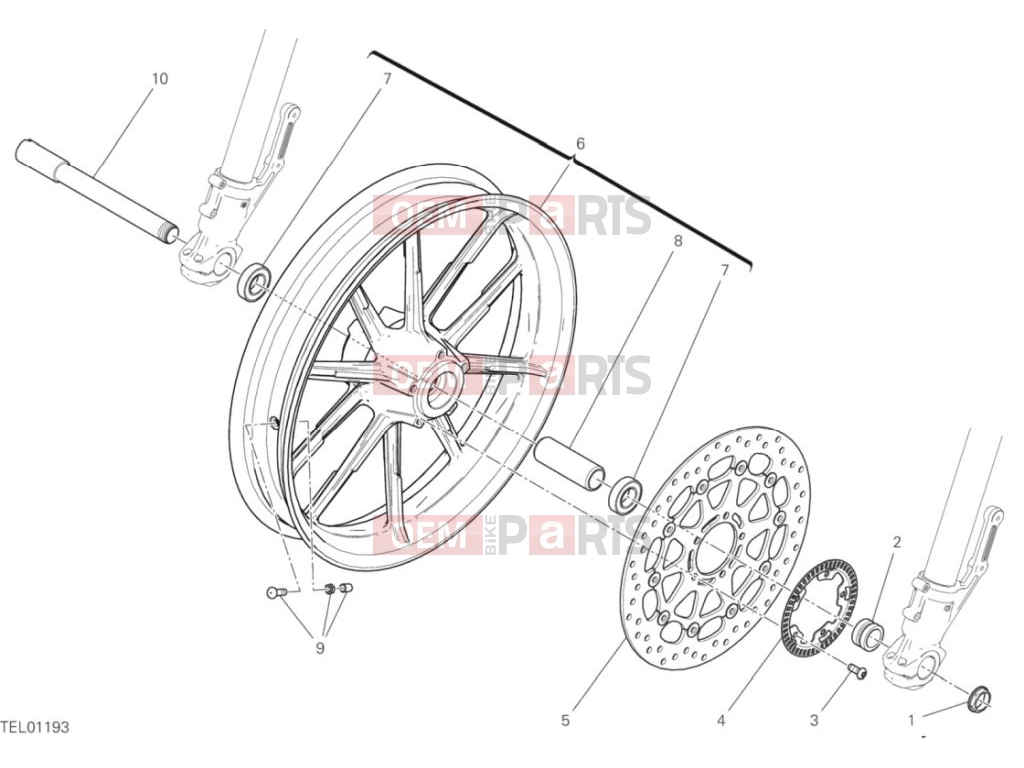 DUCATI 2020 Scrambler Full Throttle Front Wheel