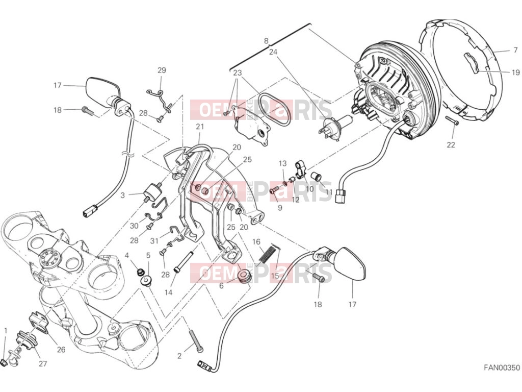 DUCATI 2020 Scrambler Full Throttle Headlight