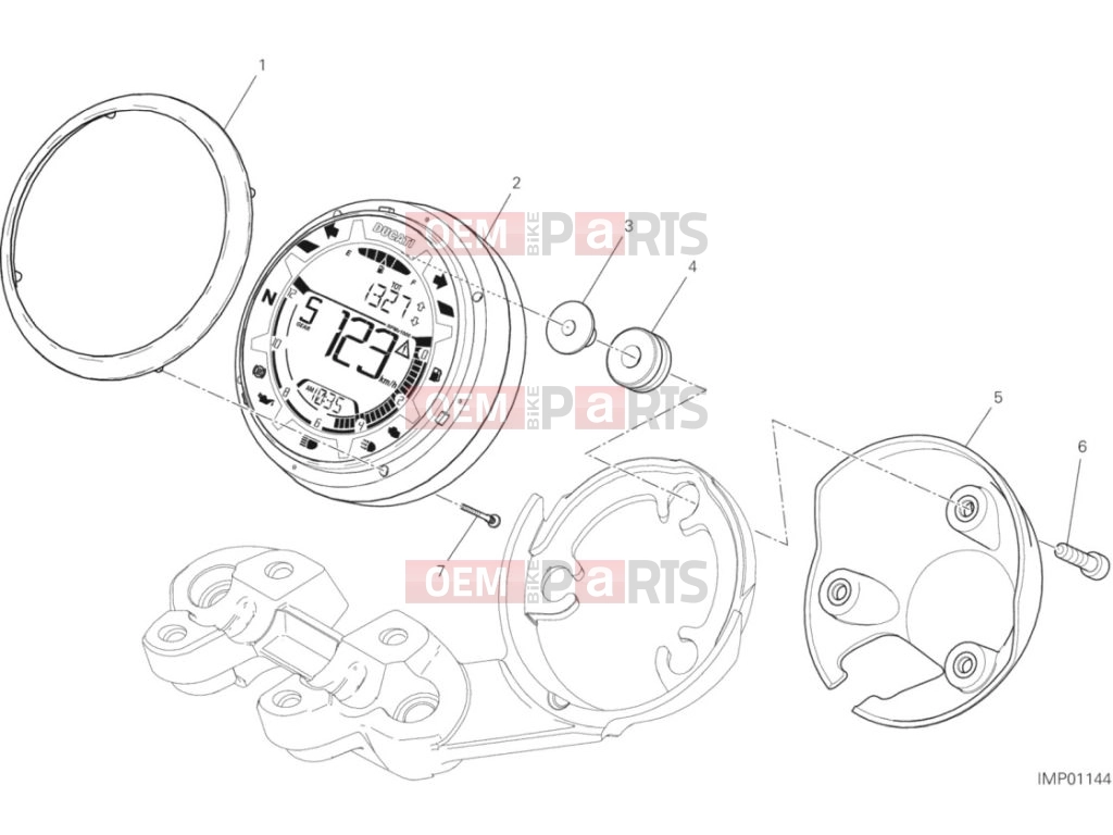 DUCATI 2020 Scrambler Full Throttle Instrument Panel