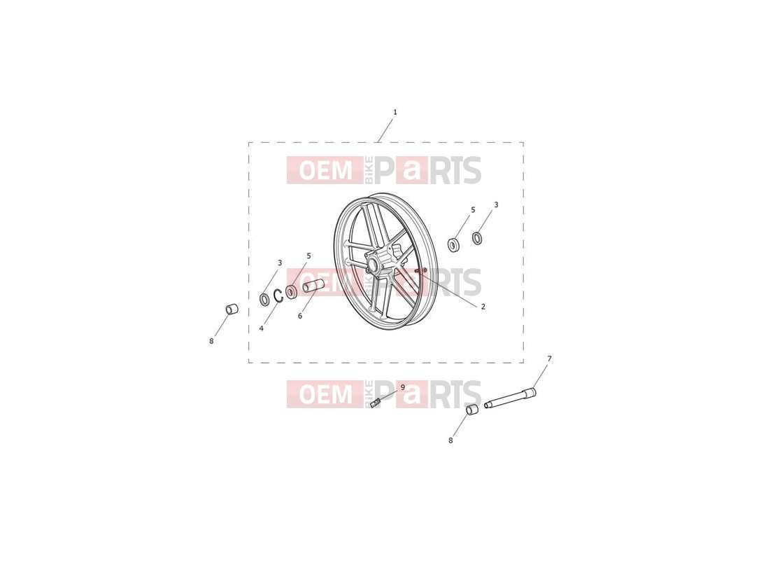 Triumph 2020 Tiger 800 XRT Front Wheel