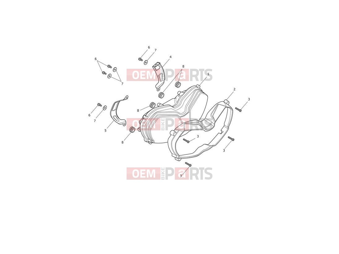 Triumph 2020 Tiger 800 XRT Headlight Assembly