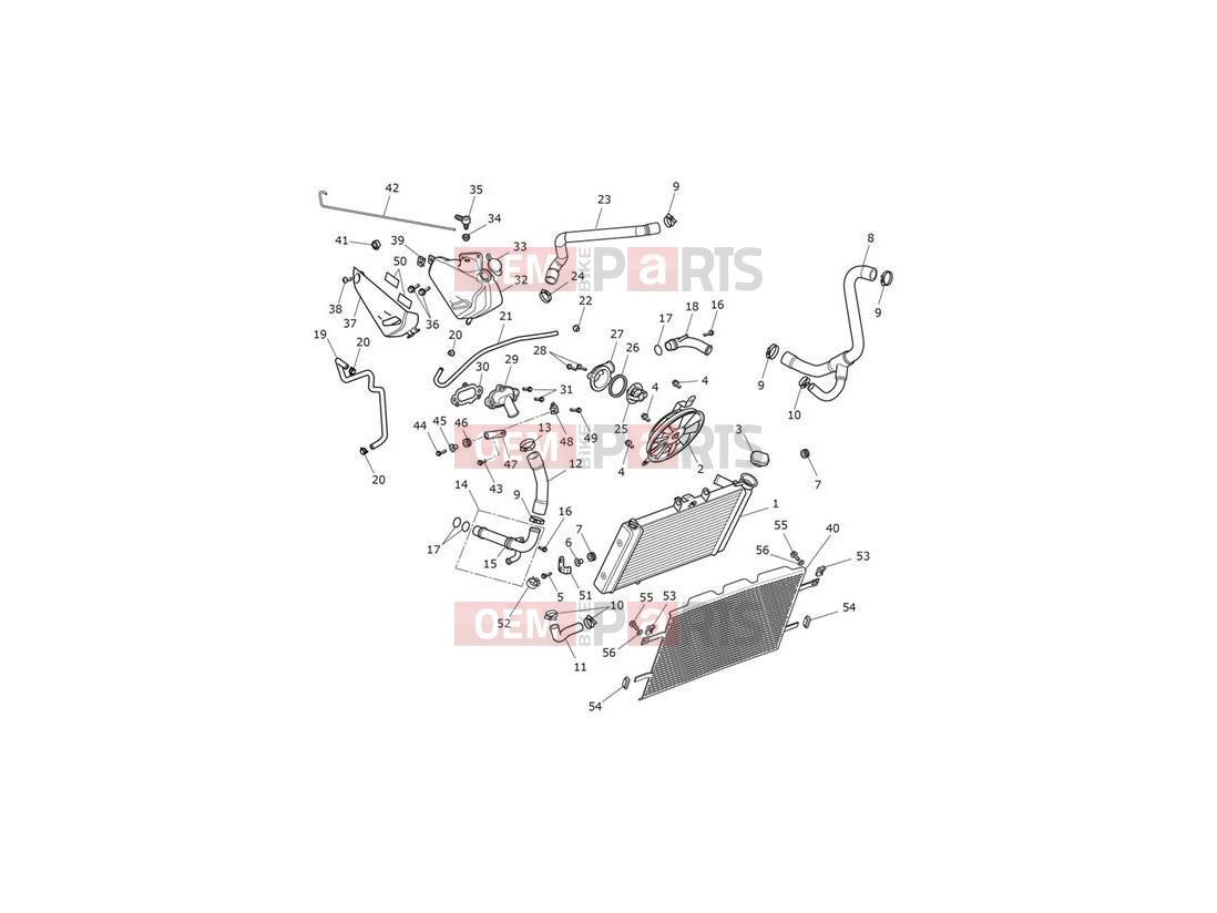 Triumph 2020 Tiger 800 XRT Cooling System