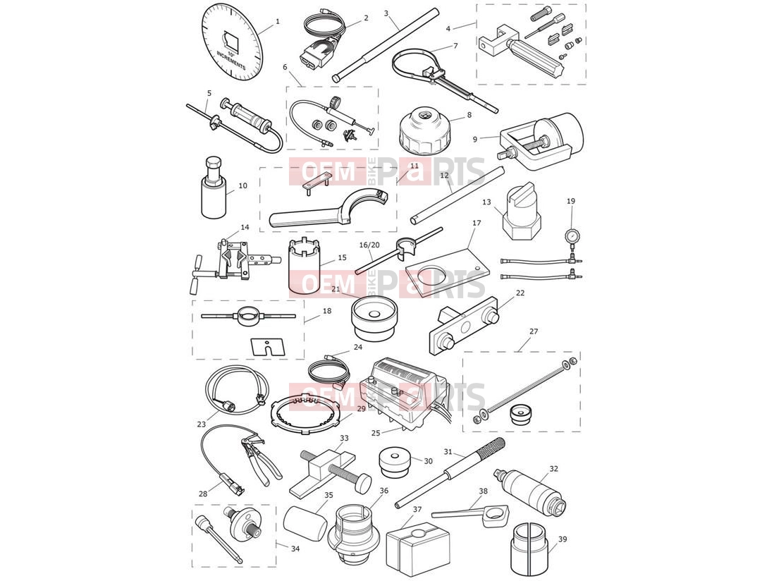 Triumph 2020 Tiger 800 XRT Service Tools
