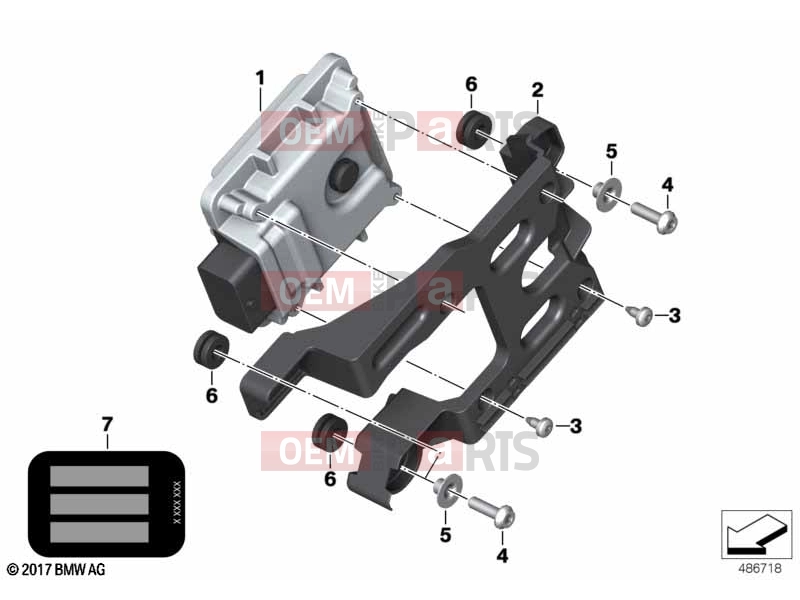 BMW Motorrad BMW 2020 C models C 400 X (0C09, 0C19) 13 | Control unit BMS-E | Control unit BMS-E