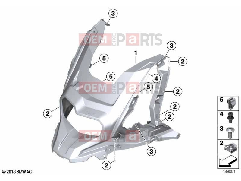 BMW Motorrad BMW 2020 C models C 400 X (0C09, 0C19) 46 | Front panel | Front panel