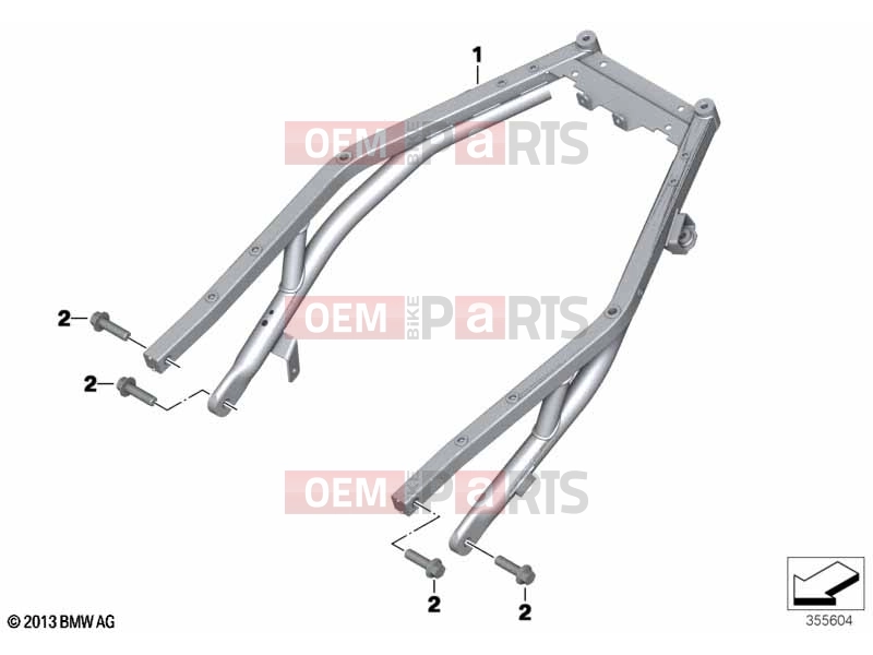 BMW Motorrad BMW 2020 C models C evolution (0C03) Rear frame