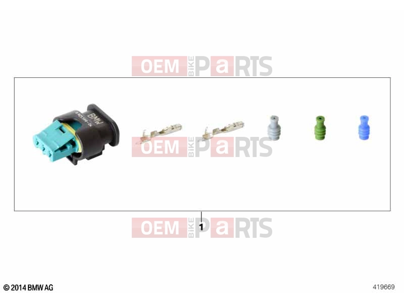BMW Motorrad BMW 2020 C models C evolution (0C03) 61 | Socket housing side-stand switch | Socket housing side-stand switch