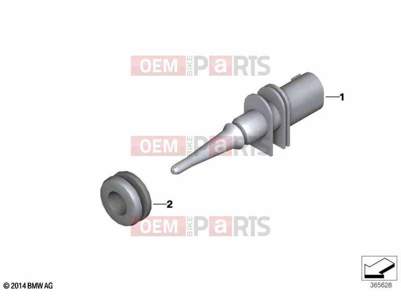 BMW Motorrad BMW 2020 C models C evolution (0C03) 65 | Outside temperature sensor | Outside temperature sensor