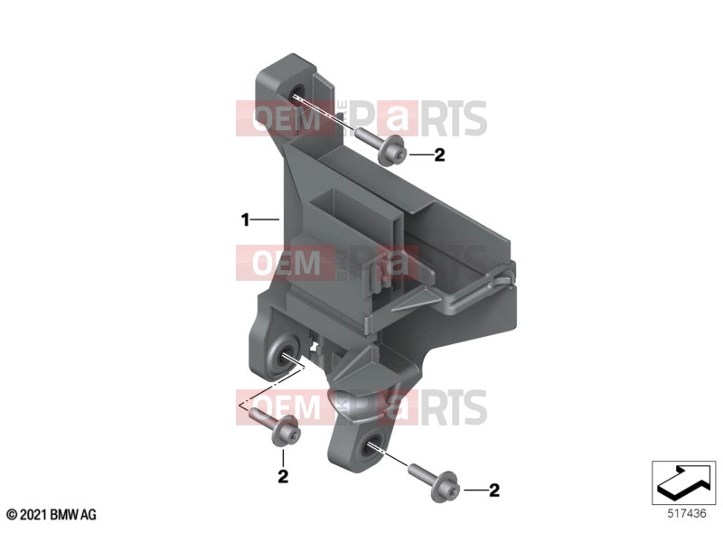 BMW Motorrad BMW 2021 C models CE04 (0C51, 0C53) Holder, basic module