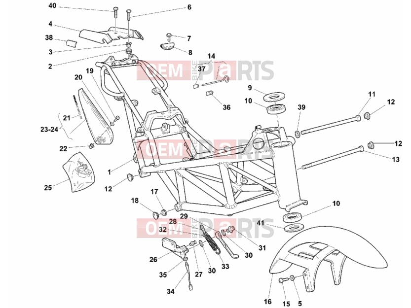 DUCATI 1999 Monster 750 Dark FRAME » FRAME