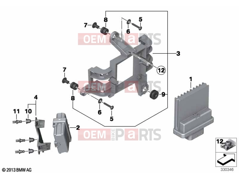 BMW Motorrad BMW 2021 K models K 1600 GT 17 (0F01, 0F11) 61 | Basic module | Basic module