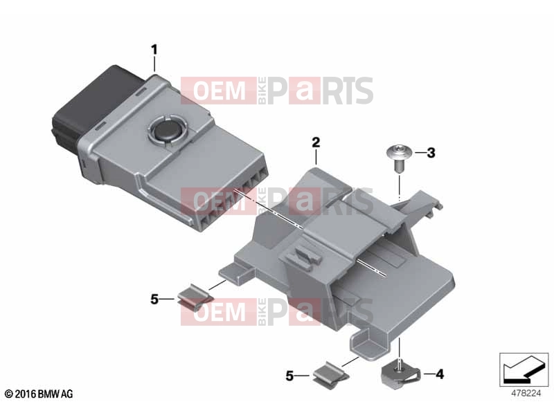 BMW Motorrad BMW 2020 R models R nineT 20 (0L71,0L73) 61 | Basic module 