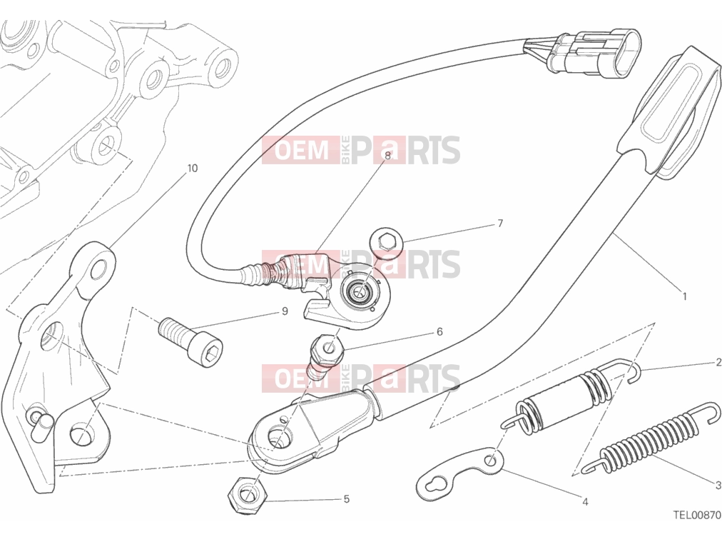 DUCATI 2015 Scrambler Icon SIDE STAND