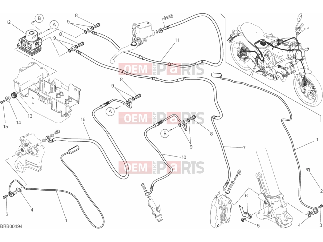 DUCATI 2015 Scrambler Icon ANTILOCK BRAKING SYSTEM (ABS)
