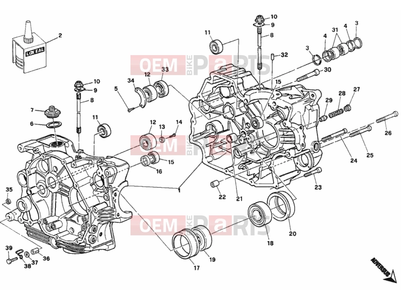 DUCATI 1998 Monster 600 CRANKCASE » ENGINE CASE