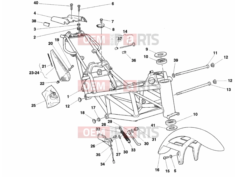 DUCATI 1998 Monster 600 Dark FRAME » FRAME