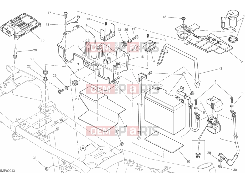 DUCATI 2017 Scrambler Icon BATTERY HOLDER