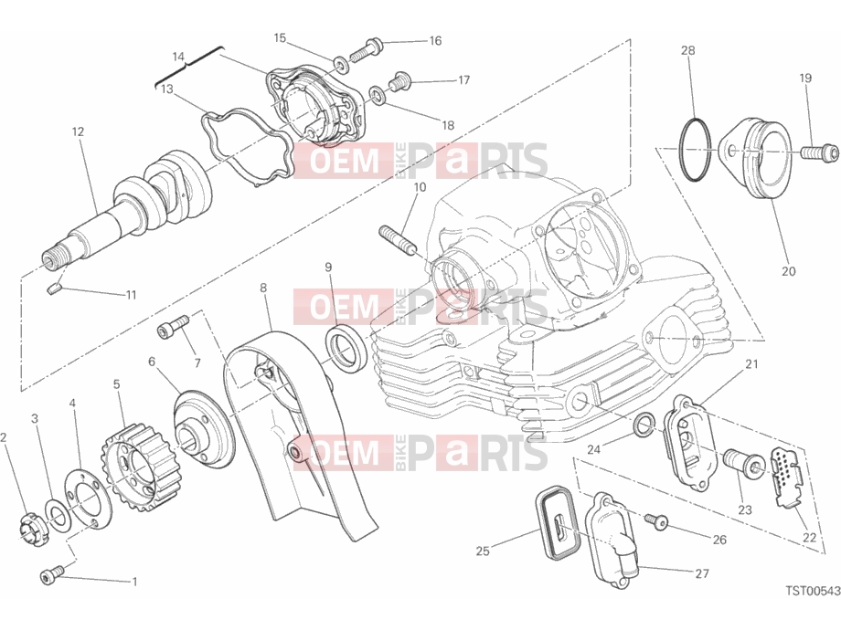 DUCATI 2017 Scrambler Icon VERTICAL CYLINDER HEAD - TIMING