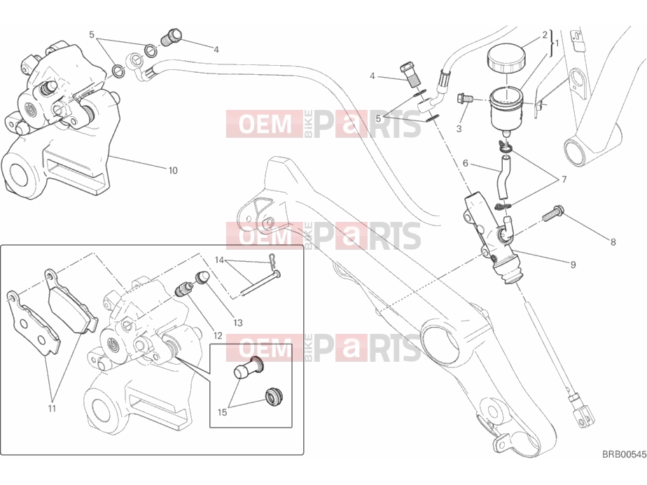 DUCATI 2017 Scrambler Icon REAR BRAKE SYSTEM