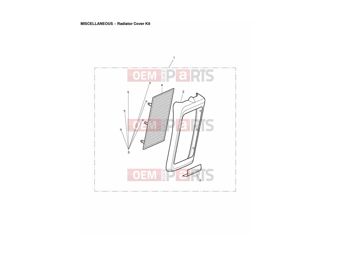 Triumph 2013 THUNDERBIRD Radiator Cover Kit
