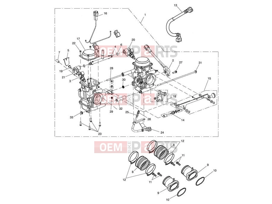 Triumph 2016 SCRAMBLER EFI Throttle Bodies