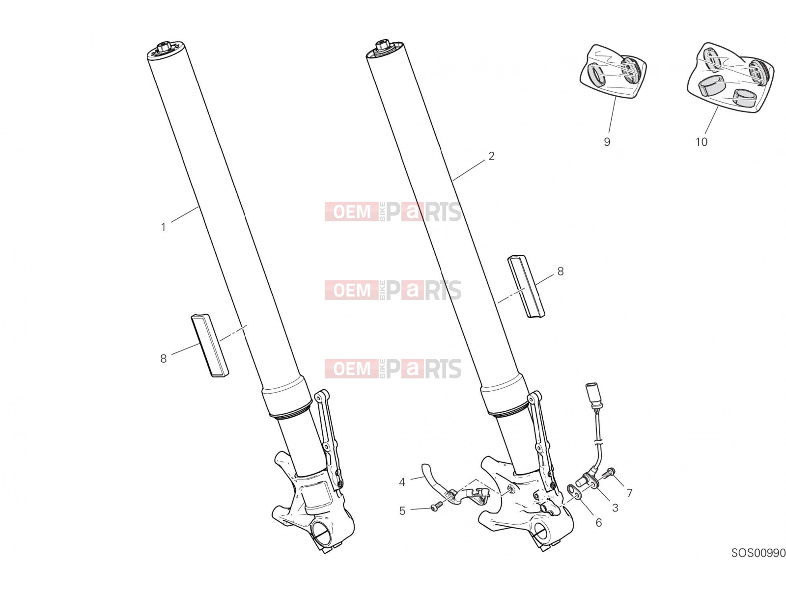 DUCATI 2023 Diavel 1260 S FRONT FORK