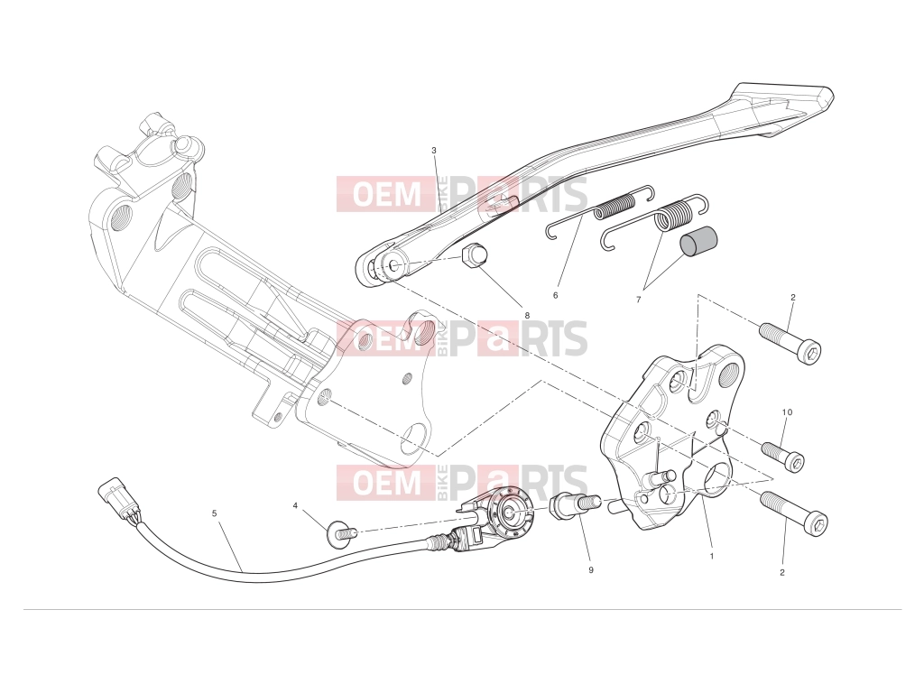 DUCATI 2012 Diavel Chromo Stand