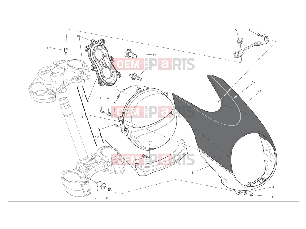 DUCATI 2012 Diavel Chromo Headlight