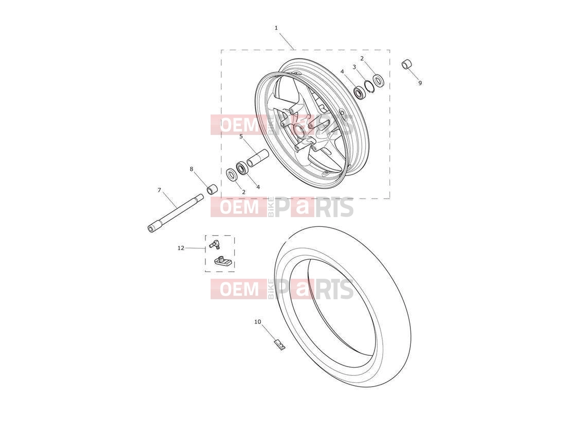 Triumph 2014 TROPHY 1215 SE Front Wheel