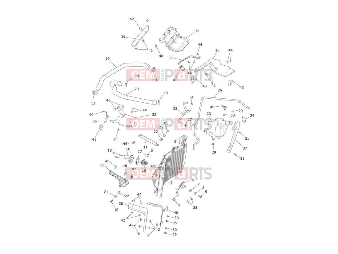 Triumph 2014 TROPHY 1215 SE Cooling System