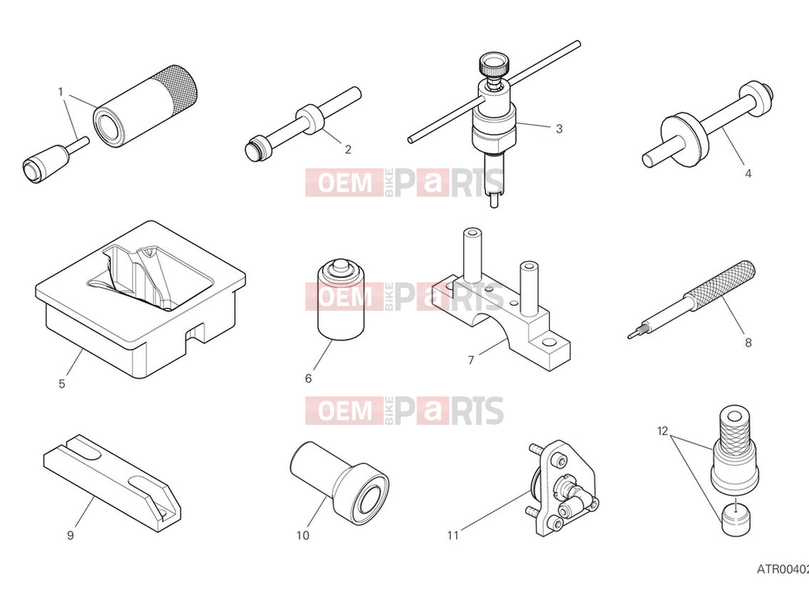 DUCATI 2024 Streetfighter V4 Workshop service tools (engine 2)