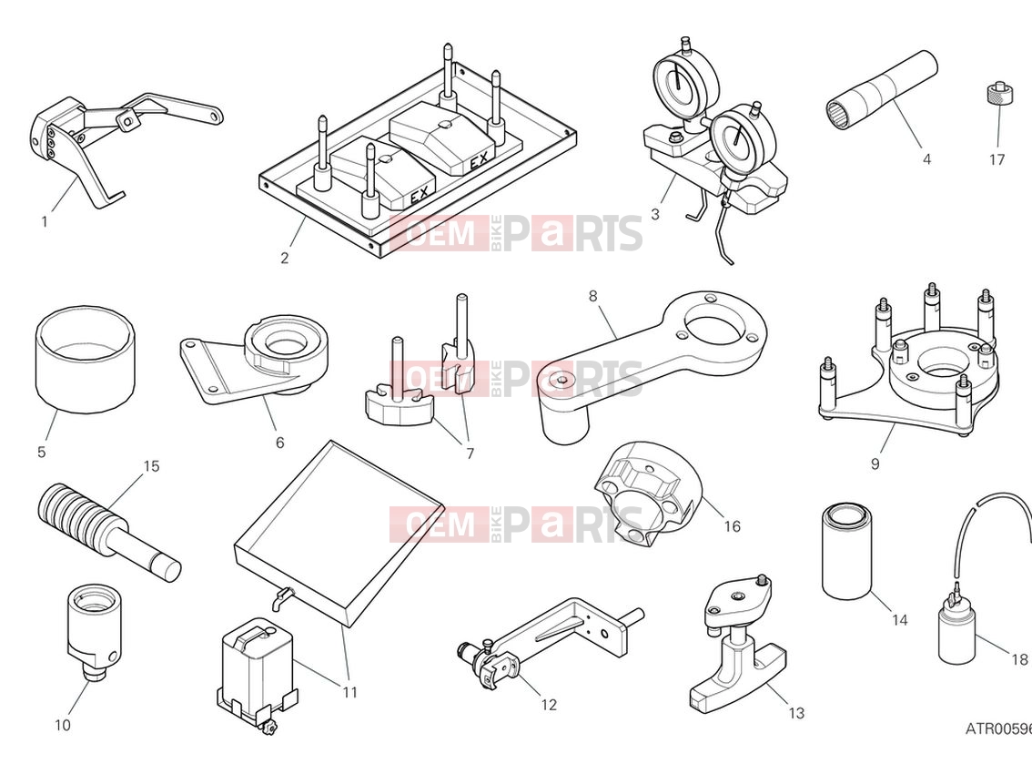 DUCATI 2024 Streetfighter V4 Workshop service tools (engine 1)