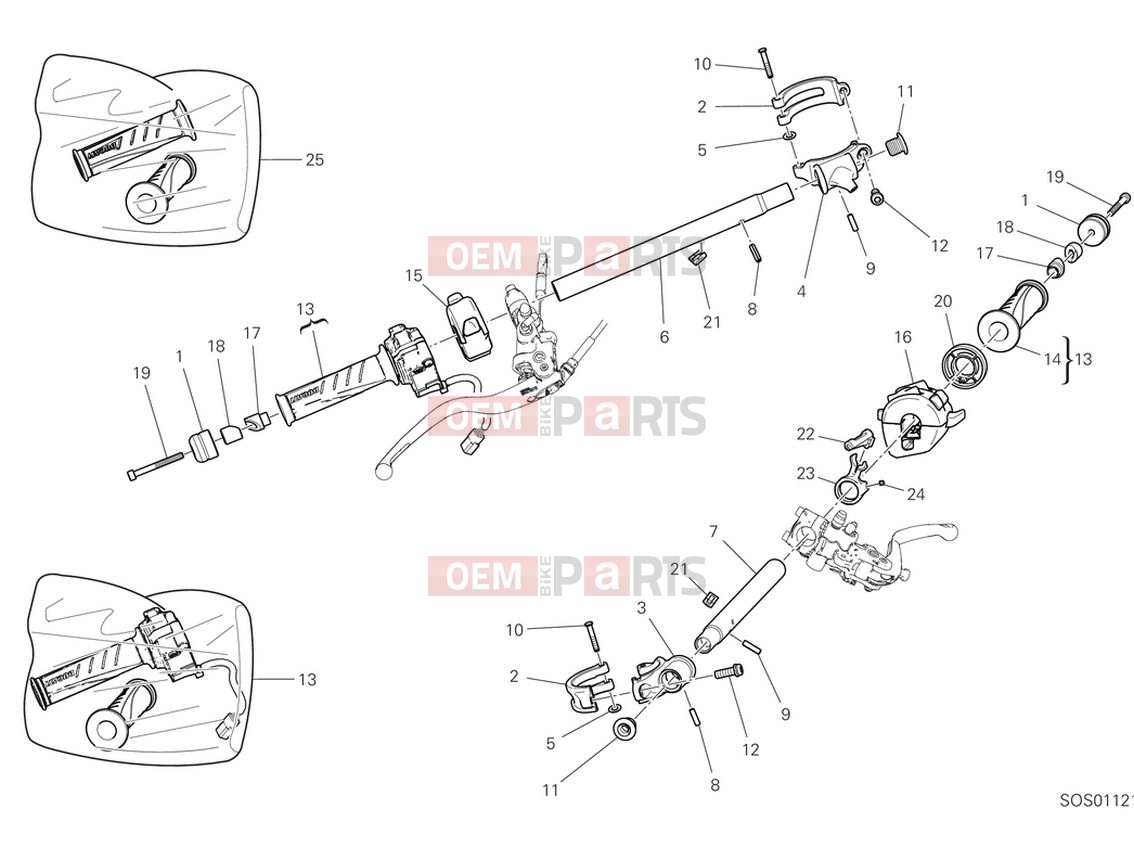 DUCATI 2024 Panigale V4 SP2 Handlebars