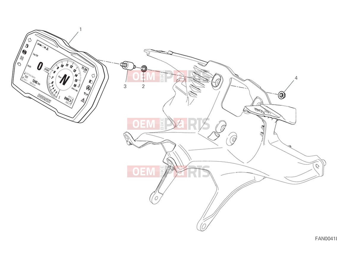 DUCATI 2024 Panigale V4 SP2 Instrument panel