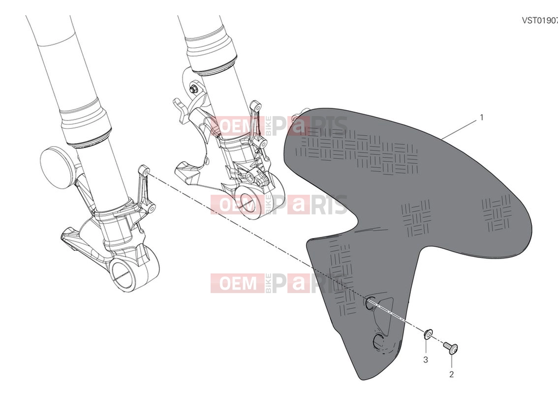DUCATI 2024 Panigale V4 SP2 Front mudguard