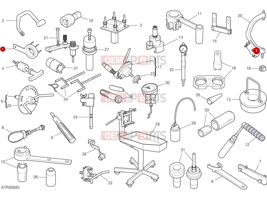 DUCATI 2024 Multistrada V2 S Workshop service tools (1)