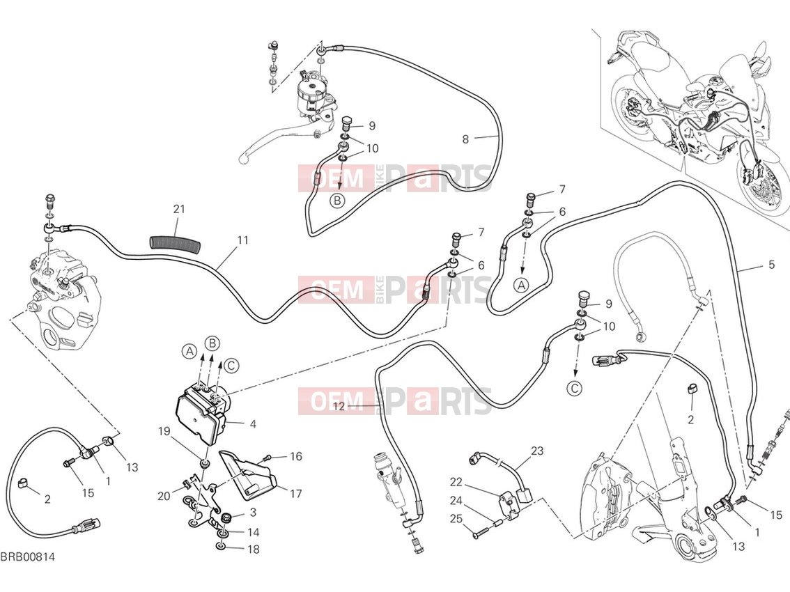 DUCATI 2024 Multistrada V2 S Braking system ABS