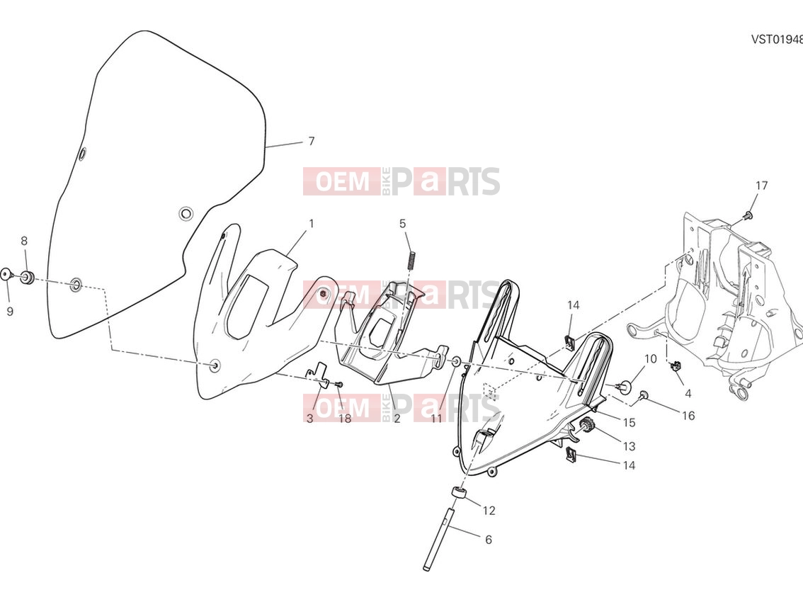 DUCATI 2024 Multistrada V2 S Windshield